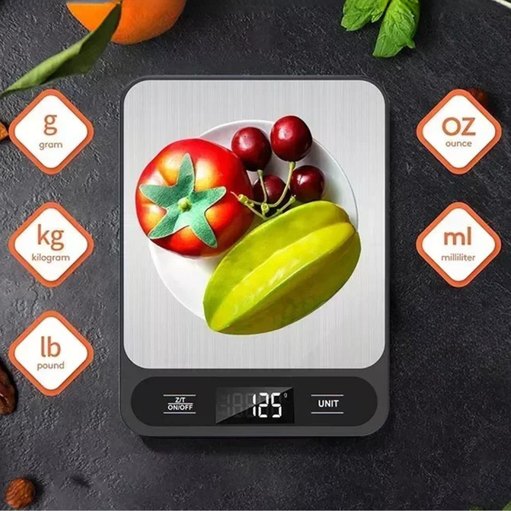 Blitzwaage - Die besten Gerichte entstehen aus Präzision und Gefühl. Diese Waage macht jedes Rezept noch besser.