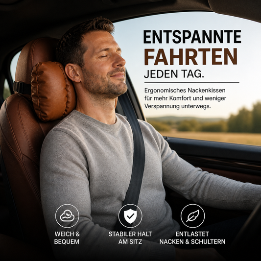 DriveRelax - Damit lange Fahrten nicht deinen Rücken belasten, sondern sich endlich bequem anfühlen.