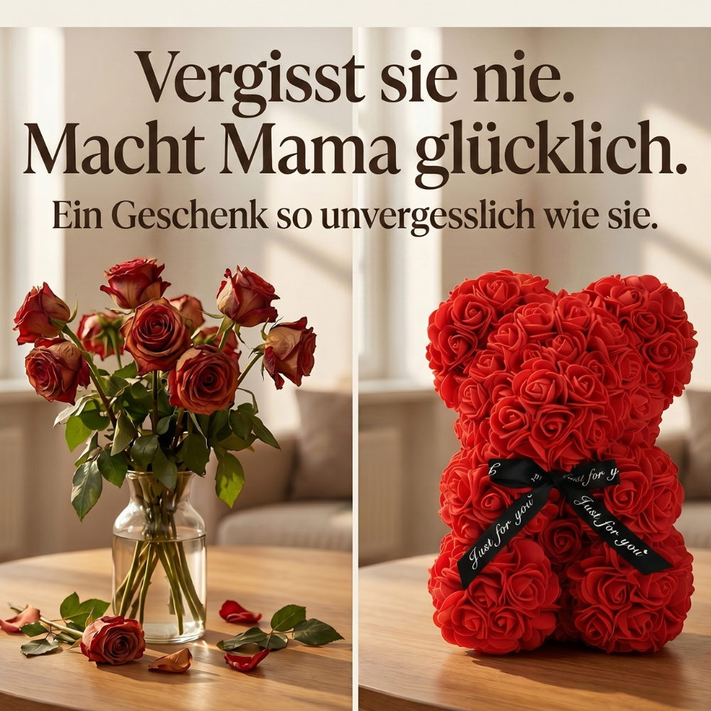 Rosebär - Sag „Danke Mama“ auf eine Weise, die sie für immer spürt.